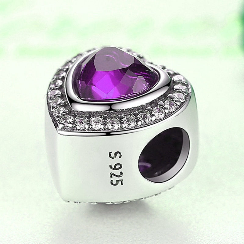 Birthstone gift, Birthstone pandora photo charm, Birthstone bracelet, pandora charm,photo charm