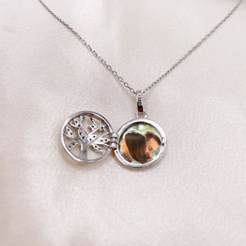 Custom Photo Charm with Necklace,Individual Personalized Photo Charm, Photo Gift PCN-012