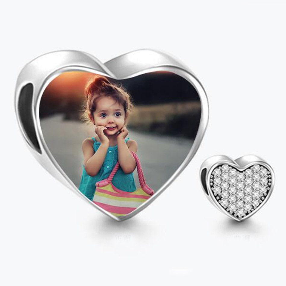 Custom Photo Charm of Bracelet, Fits Pandora Bracelet,Individual Personalized Photo Charm, Photo Gift PC-021
