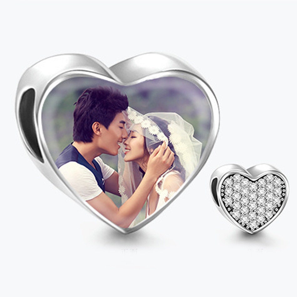 Custom Photo Charm of Bracelet, Fits Pandora Bracelet,Individual Personalized Photo Charm, Photo Gift PC-021
