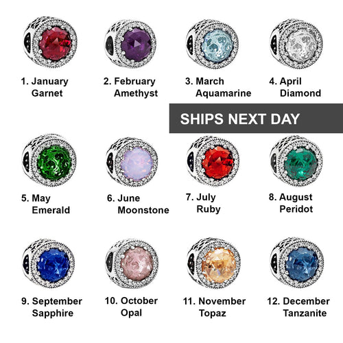 Birthstone gift, Birthstone charm, Birthstone bracelet, Birthstone necklace