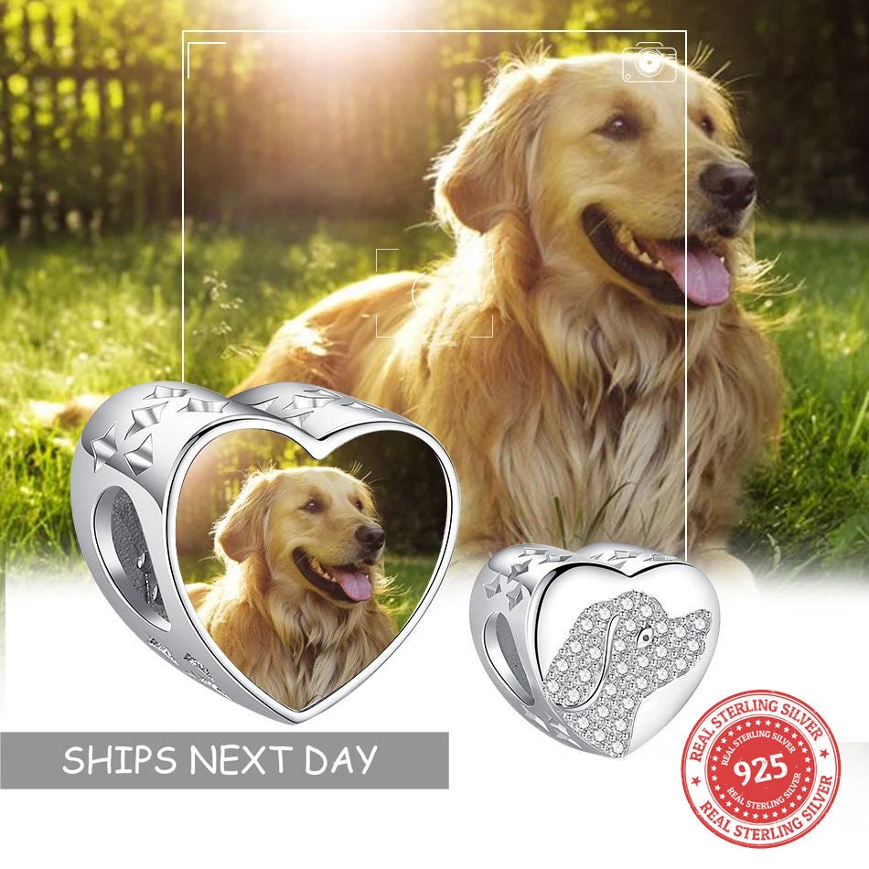 Custom Photo Charm of Bracelet, Fits Pandora Bracelet,Individual Personalized Photo Charm, Photo Gift PC-029