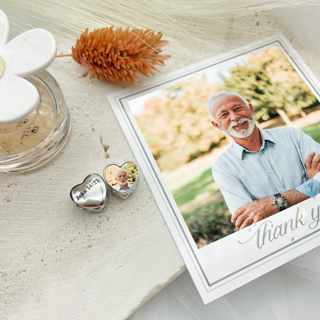 Custom Photo Charm of Bracelet, Fits Pandora Bracelet,Individual Personalized Photo Charm, Photo Gift,Engraved Photo charm PC-018