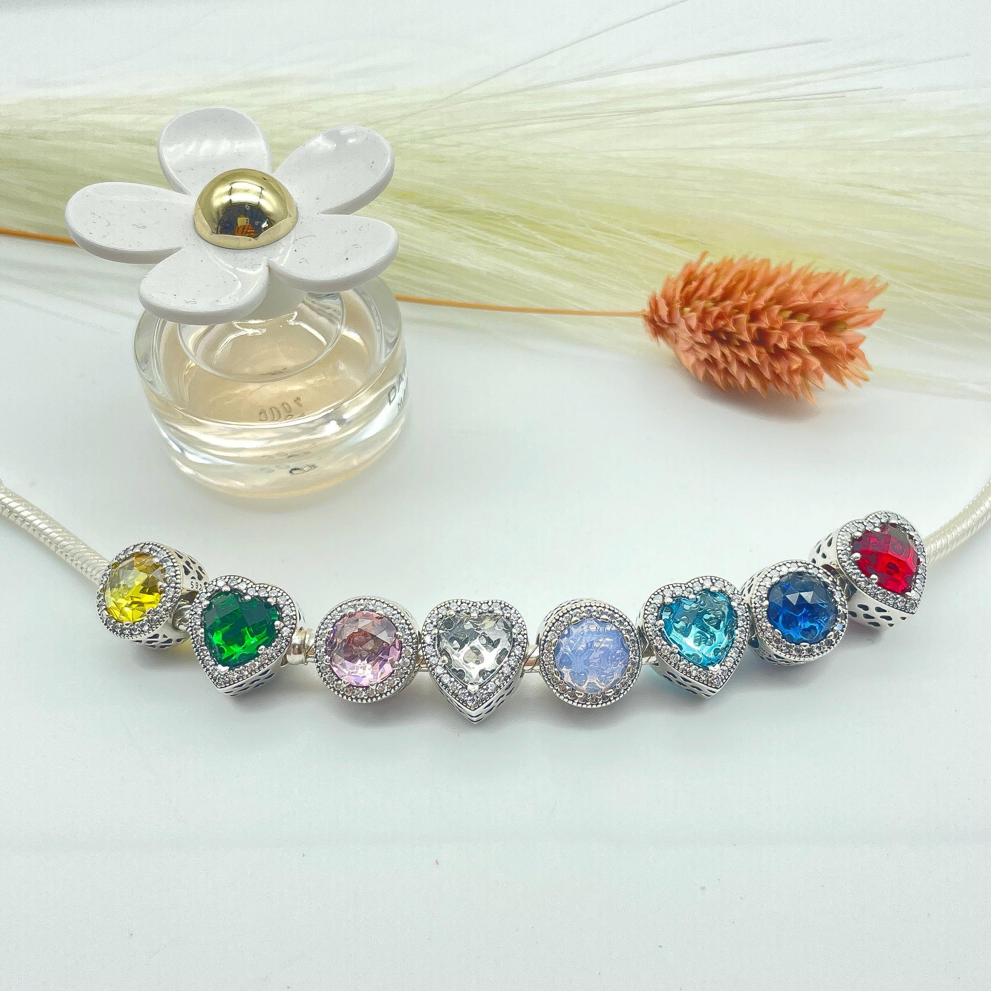 Birthstone gift, Birthstone charm, Birthstone bracelet, Birthstone necklace